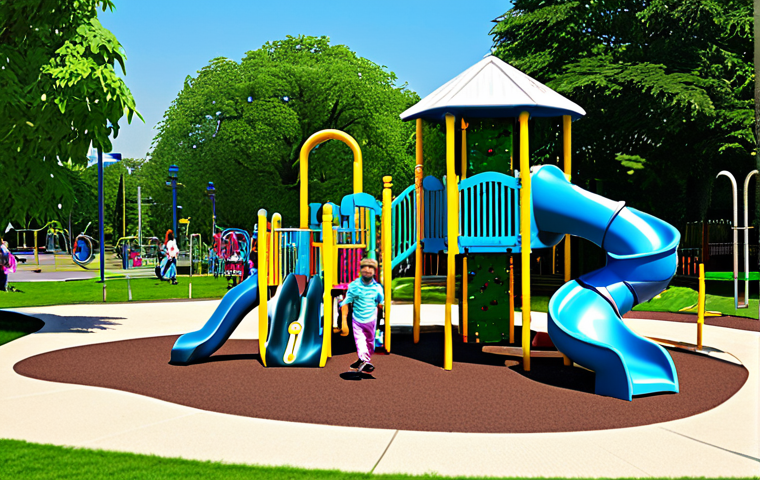 Inclusive Park Scene**

A vibrant and cheerful scene of a fully accessible playground. Children of all abilities are playing together on adapted swings, ramps, and sensory play equipment. Lush greenery and colorful flowers surround the play area. In the background, adults are relaxing on benches, enjoying the park. Everyone is fully clothed and engaged in positive interactions. safe for work, appropriate content, fully clothed, family-friendly, perfect anatomy, correct proportions, natural pose, well-formed hands, proper finger count, natural body proportions, professional.

**